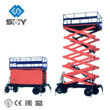 Mesa de tijera hidráulica tipo SJY plataforma de elevación aérea de 100 kg